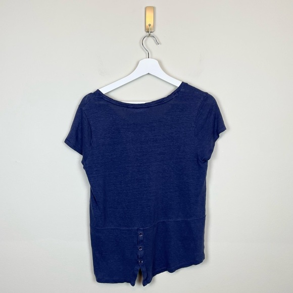 St. Tropez 100% Linen T-Shirt Size Medium - Picture 5 of 5